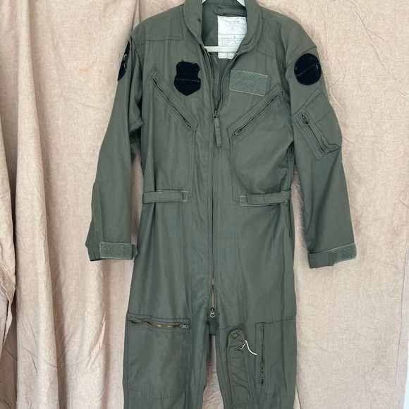 Vintage Unisex Air Force Fly Suit - Fire Retardant- 40R - Picture 6 of 10